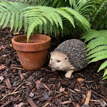 Décoration hérisson en résine 