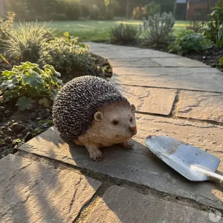 Décoration hérisson en résine 