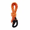 Longe réfléchissante orange nylon avec poignée et mousqueton