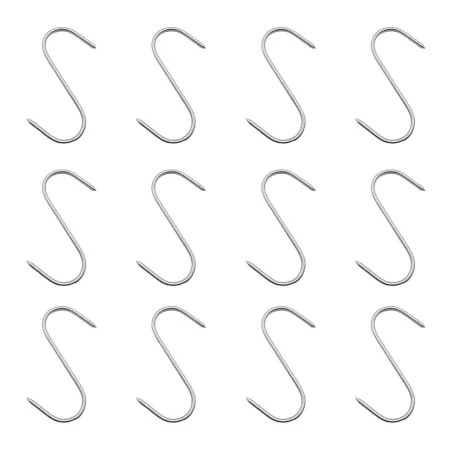 Lot de 12 Esses de boucher 12 cm Crochet à viandes