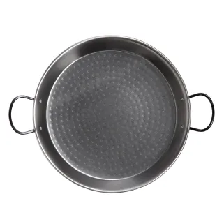 Plat paella flamme directe acier poli laminé Ø60cm 12-20 pers