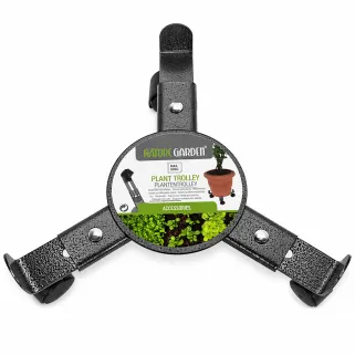 Support de plantes à 3 roulettes 22,5 à 30 cm 