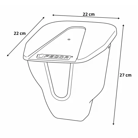 Mangeoire VFeedr couvercle 2,5kg
