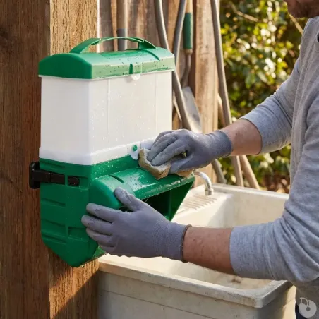 Mangeoire BEC anti-gaspillage 10 Kg fixation grillage et murale