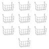 Râtelier à foin lapins acier 30 cm lot de 10