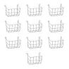 Lot de 10 râteliers à foin lapins acier 20 cm Olba