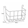 Lot de 10 râteliers à foin lapins acier 20 cm Olba