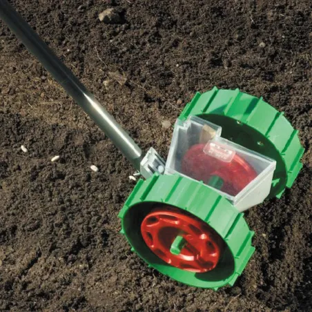 Semoir manuel graines Super Seeder 6 disques avec manche