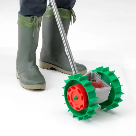 Semoir manuel graines Super Seeder 6 disques avec manche