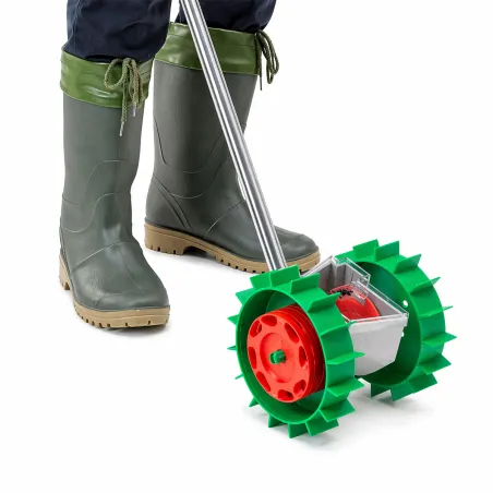 Semoir manuel graines Super Seeder 6 disques avec manche