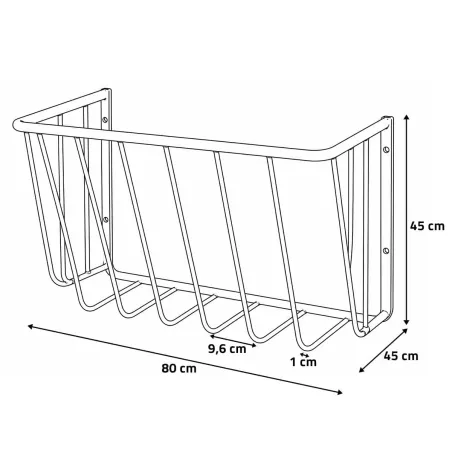 Fourragére murale en acier zingué - KERBL