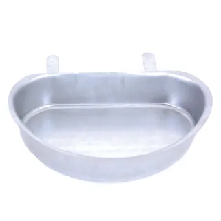 Mangeoire - Abreuvoir demi lune contenance 0,4L métal 