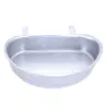 Mangeoire - Abreuvoir demi lune contenance 0,4L métal 