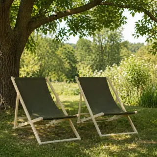 Lot de 2 chiliennes pin coton 300D kaki