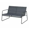 Ensemble Relax Salon de Jardin 4 Pièces en Acier et Textilène