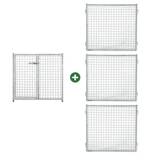 Kit parc à chiot carré 1 x 1 m