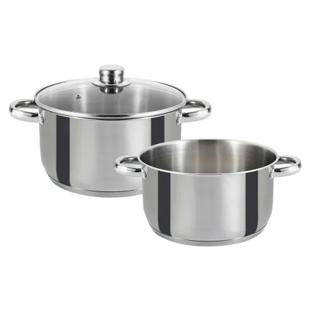 Faitout Marmite Couvercle Ø24cm Acier Inox Tous Feux