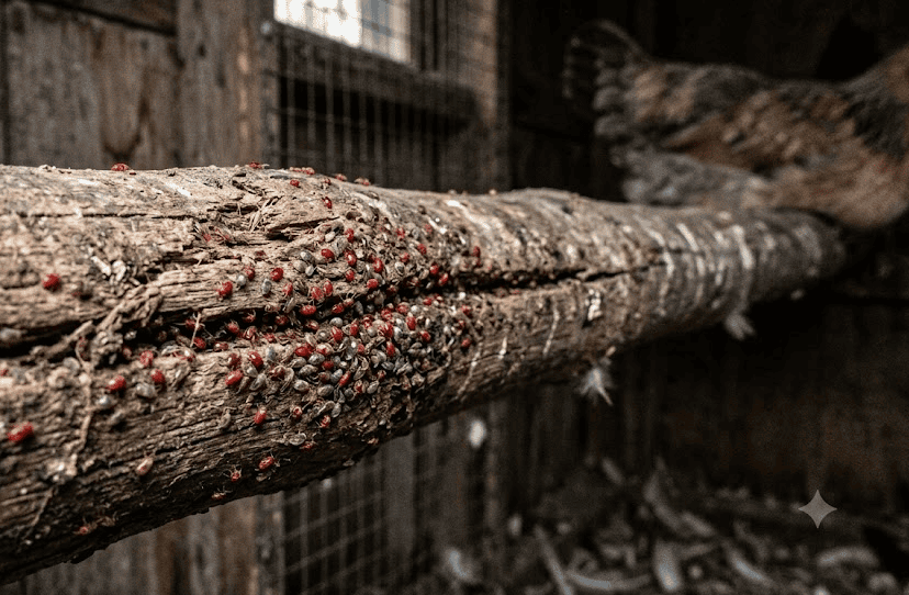 comment éliminer les poux rouges dans un poulailler ?