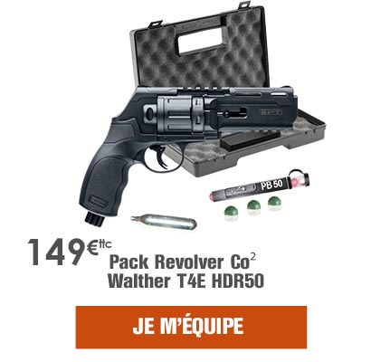 Pack Revolver Co² Walther T4E HDR50