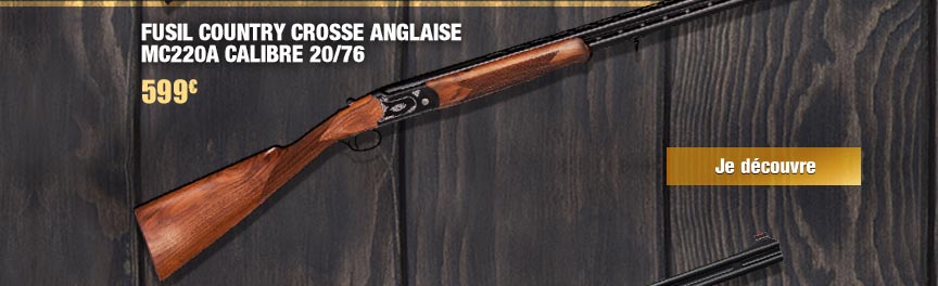 fusil Country crosse Anglaise MC220A calibre 20/76