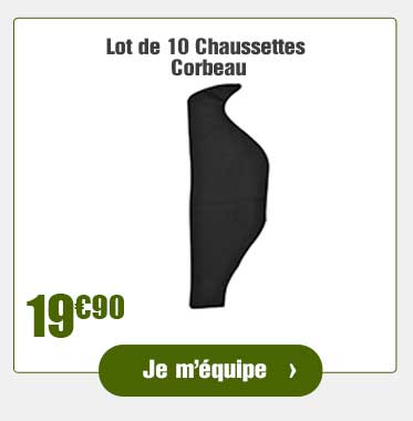 Lot de 10 Chaussettes Corbeau