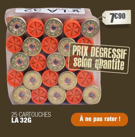 25 Cartouches LA 32g