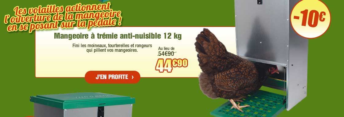 Mangeoire Feed-O-Matic anti nuisibles - Ducatillon