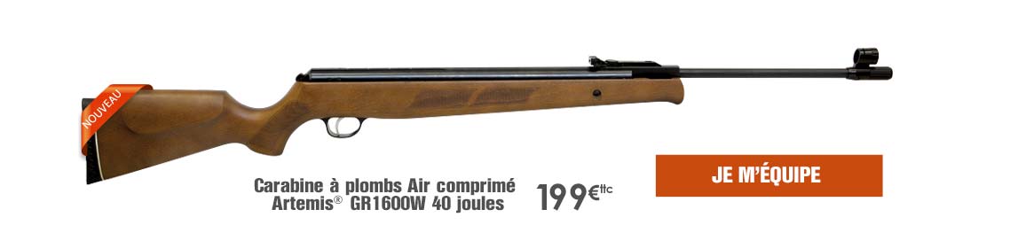 Carabine  plombs Air comprim Artemis GR1600W 40 joules