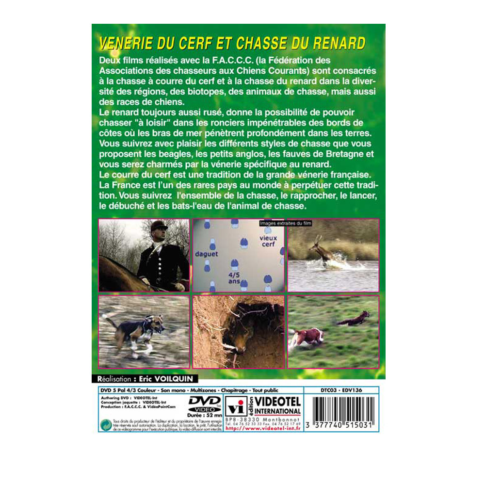 DVD : Venerie du Cerf et Chasse du Renard - Ducatillon
