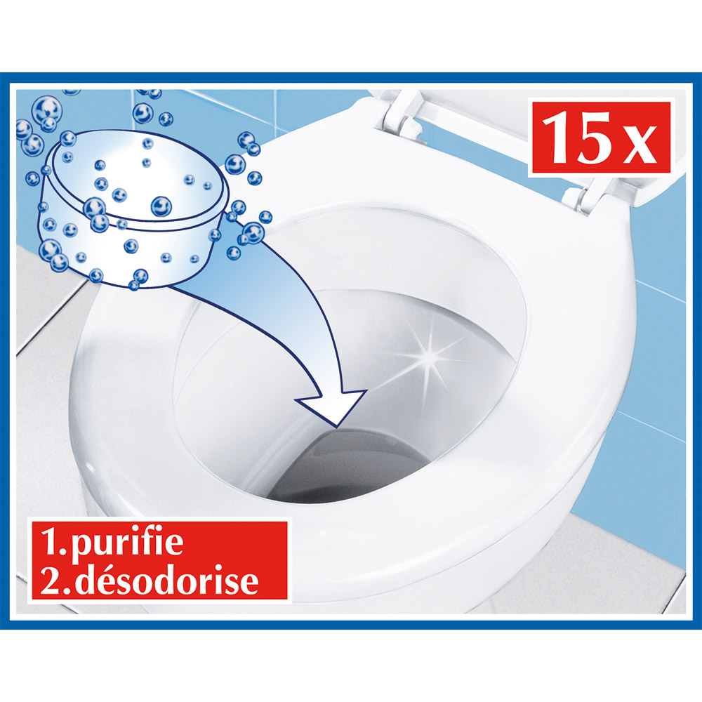 Pastilles nettoyantes pour WC (15 pastilles) - Ducatillon