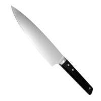 Couteau à jambon et saumon, alvéolé et bout rond 28 cm - Ducatillon