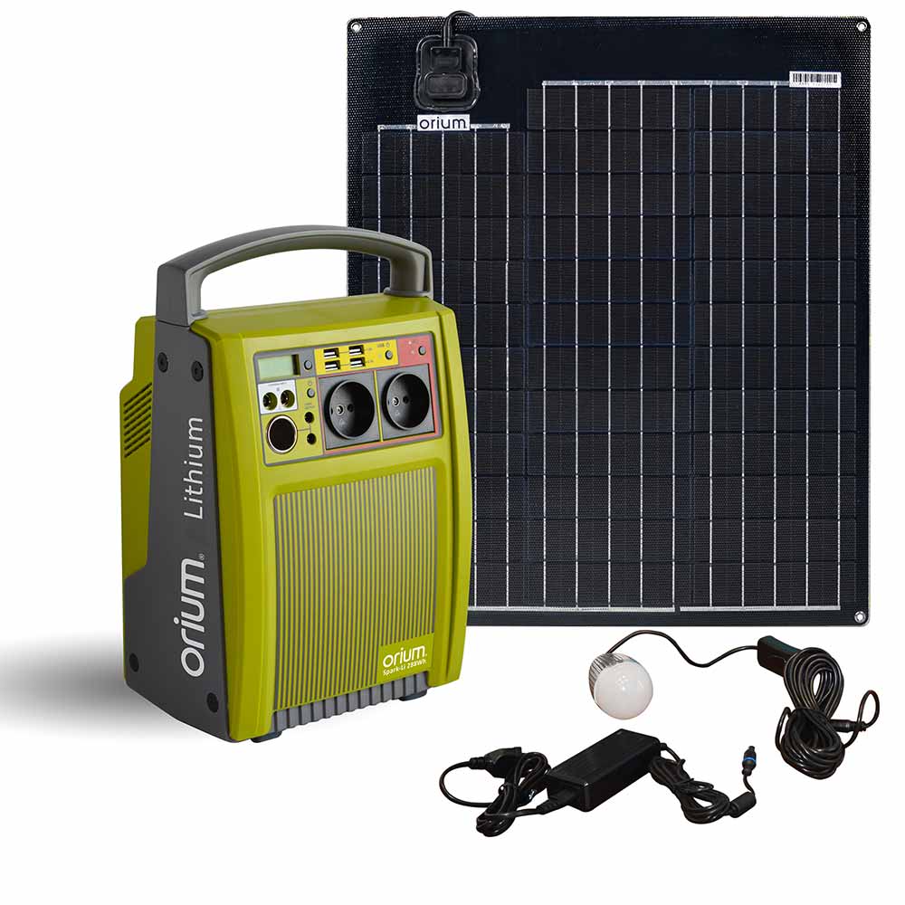 Portable 6v Rechargeable Panneau Solaire Générateur de Stockage d'Energie  Système Chargeur Usb Avec Lampe Éclairage Maison Système d'Energie Solaire  Kit