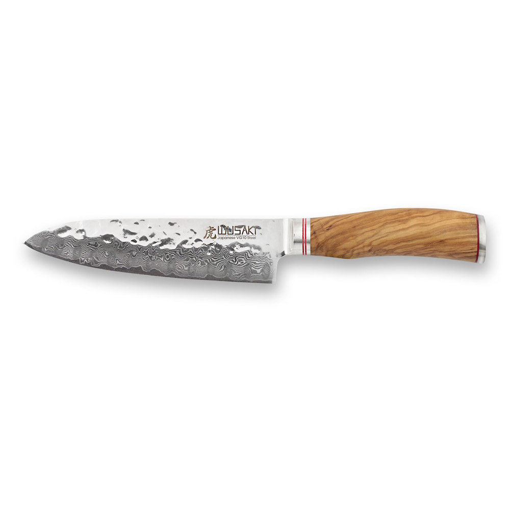 Couteau Japonais Santoku alvéolée 17 cm