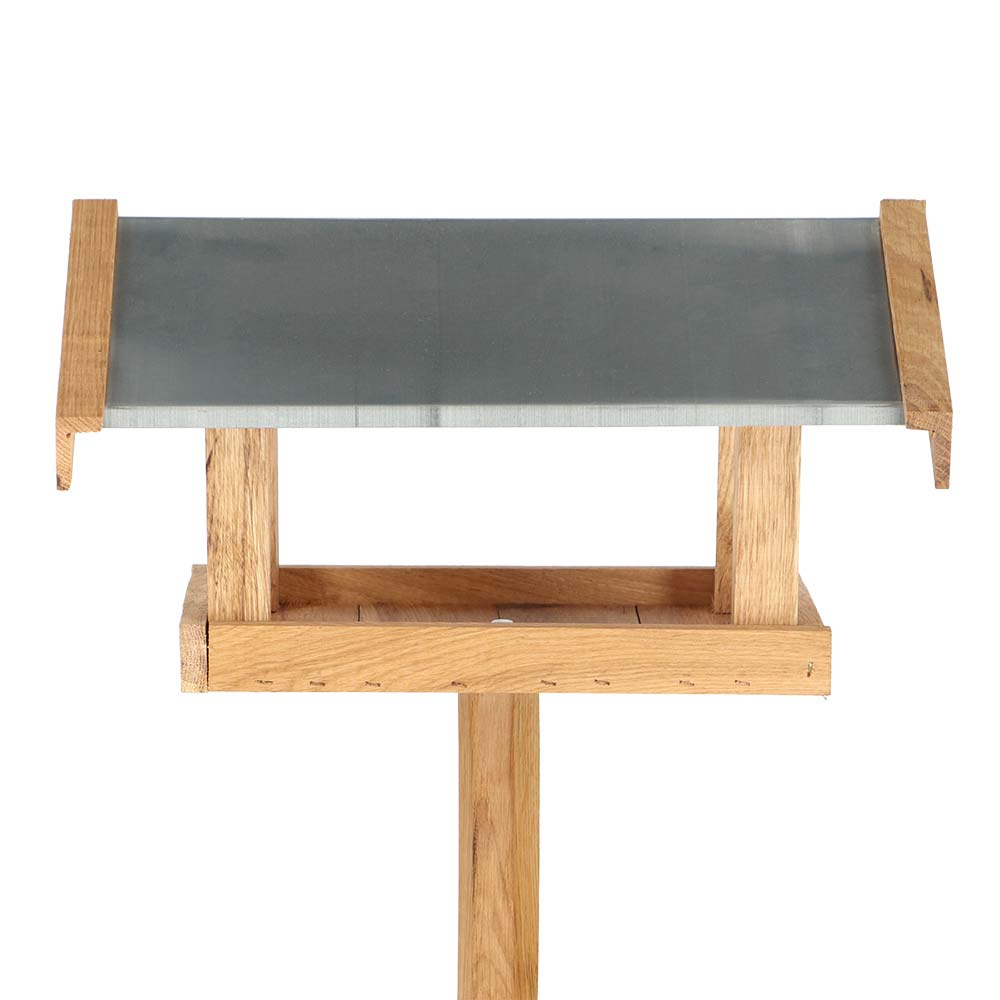 Table alimentaire à oiseaux sur pieds hauteur 132 cm grise - Ducatillon
